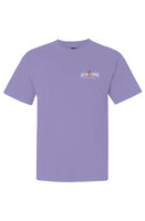 Feel The Vibes (Heavyweight T Shirt) Purple Back P